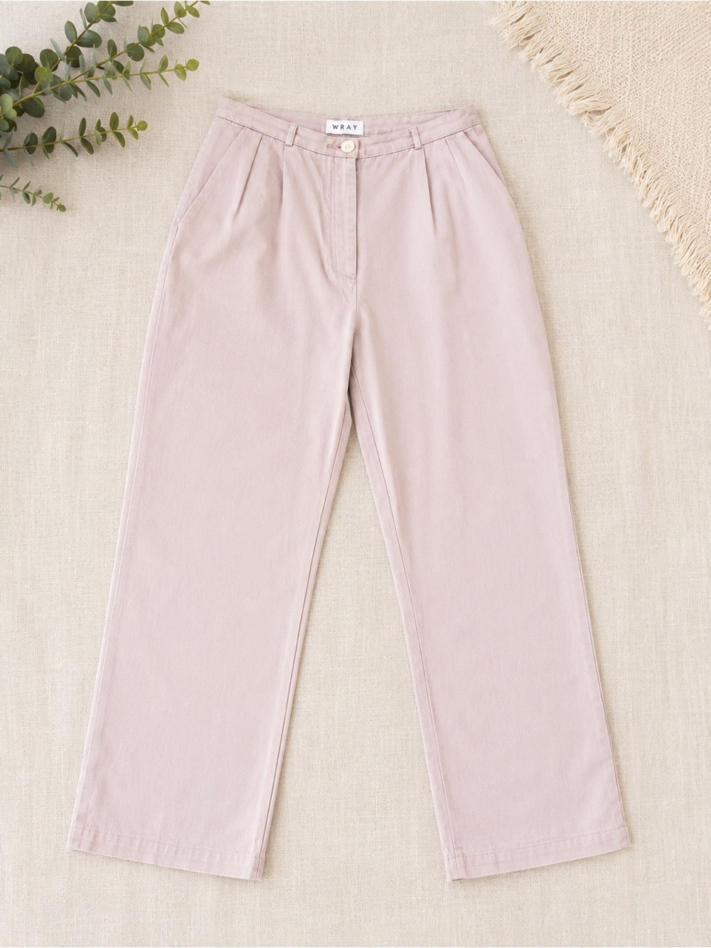 WRAY  Chrysanthemum Blush Pink Wide-Leg Pants size 4